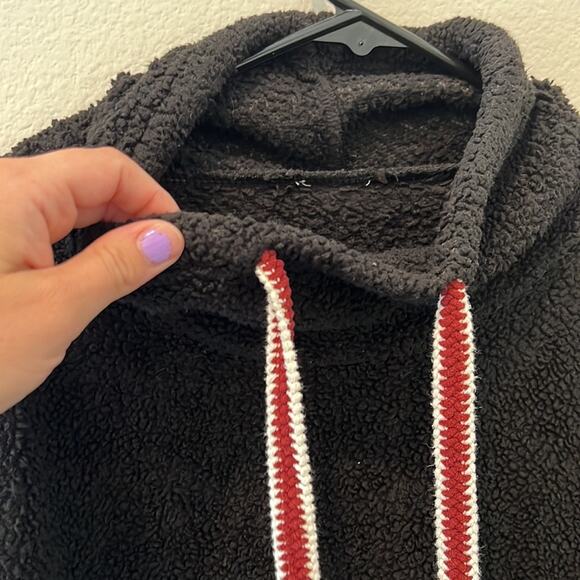 Hem and Thread Womens Pullover Fleece Cowl Neck Sweater | Medium - Picture 3 of 7